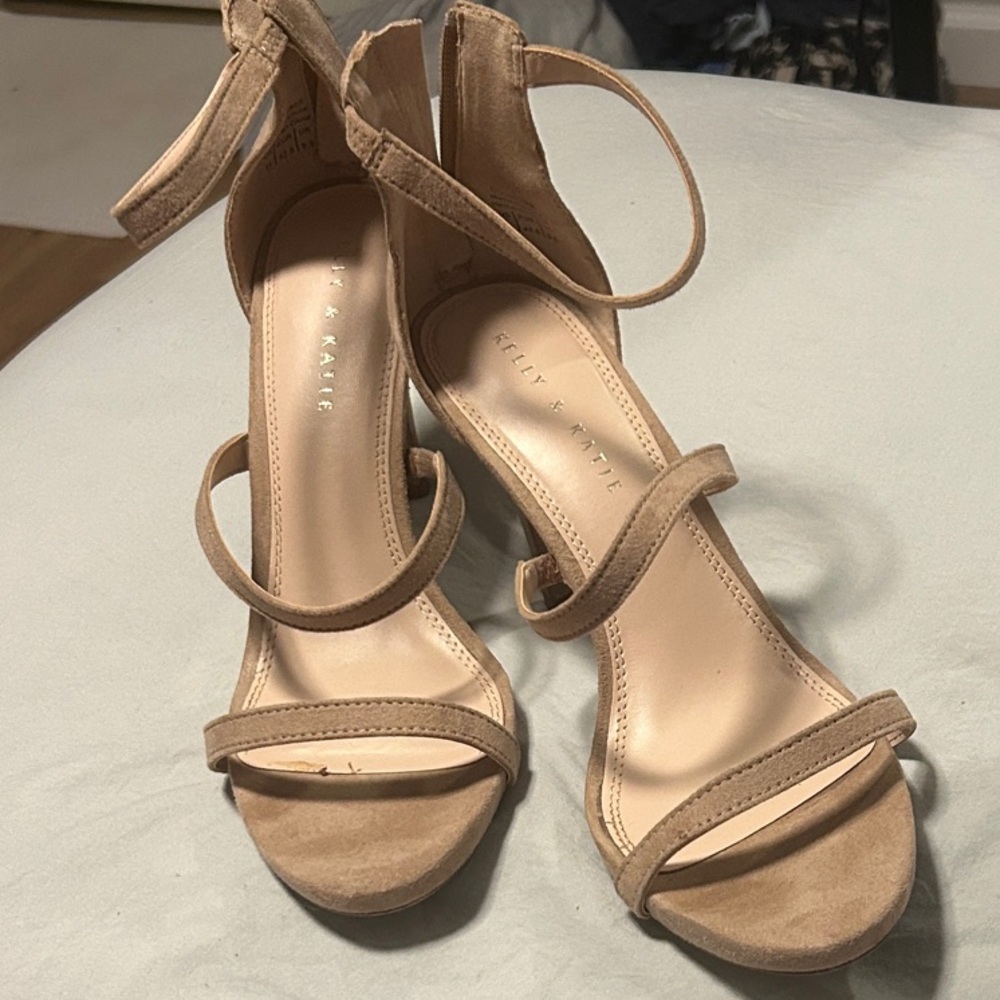 Kelly & Katie Tan Strappy Heels